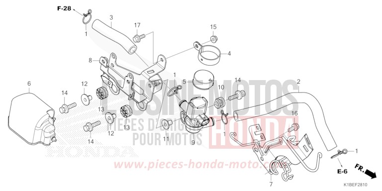 AIR INJECTION SOLENOID VALVE for Forza 350 MAT ROBUST GRAY METALLIC (NHC74) from 2023